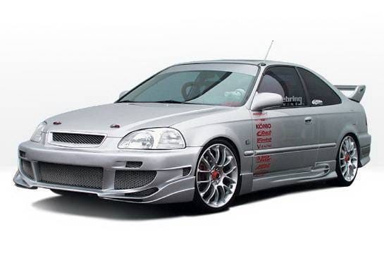 Honda Civic 2DR Wings West Avenger Complete Body Kit - 4PC - 890405