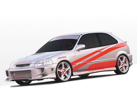 Honda Civic HB VIS Racing Aggressor Type 2 Complete Body Kit - 4PC - 890463
