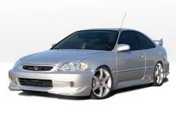 Honda Civic 2DR Wings West W-Type Complete Body Kit - 4PC - 890512