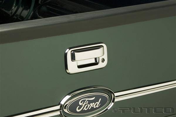 Ford F250 Superduty Putco Chromed Stainless Steel Tailgate Handle Cover - 401016 thumbnail 3