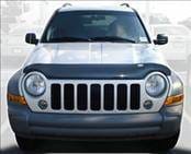 Jeep Liberty AVS Bugflector II Hood Shield - Smoke - 24726