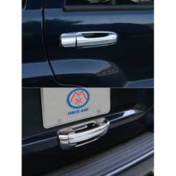Omix Door Handle Cover - Chrome - 10 Piece Kit - 13310-13