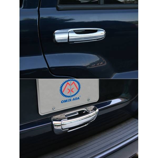 Omix Door Handle Cover - Chrome - 10 Piece Kit - 13310-13