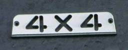 All Sales Third Brake Light Cover - 4X4 Design - Brushed - 31004