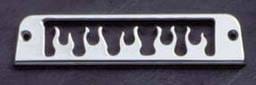 All Sales Third Brake Light Cover - Flame Design - Brushed - 31015