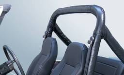 Rugged Ridge Roll Bar Cover Kit - Denim Black - Fits OE Roll Bars Only - 13610-15