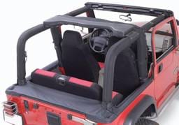 Rugged Ridge Roll Bar Cover Kit - Denim Black - Fits OE Roll Bars Only - 13611-15