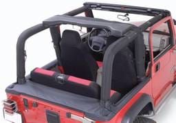 Rugged Ridge Roll Bar Cover Kit - Denim Black - Fits OE Roll Bars Only - 13612-15