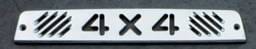 All Sales Third Brake Light Cover - 4X4 Design - Brushed - 44007