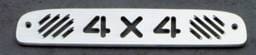 All Sales Third Brake Light Cover - 4X4 Design - Brushed - 44008