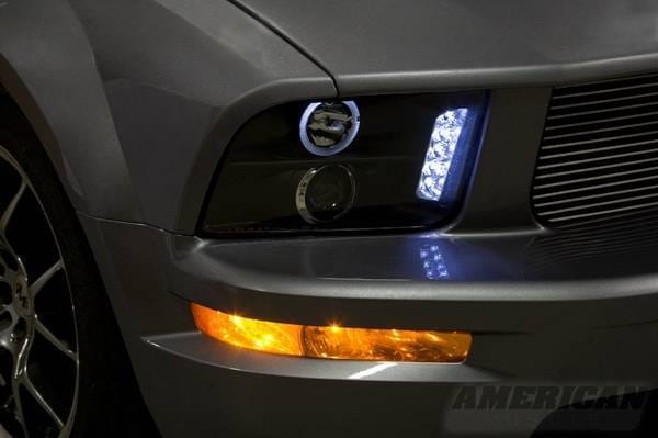 Ford Mustang Black Halo Projector Headlights - LED - 49005 thumbnail 3