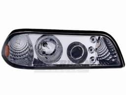 Ford Mustang Chrome One Piece LED Projector Headlights - 49038