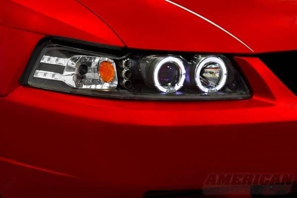 Ford Mustang Black Dual Halo Projector Headlights - LED - 49113 thumbnail 3