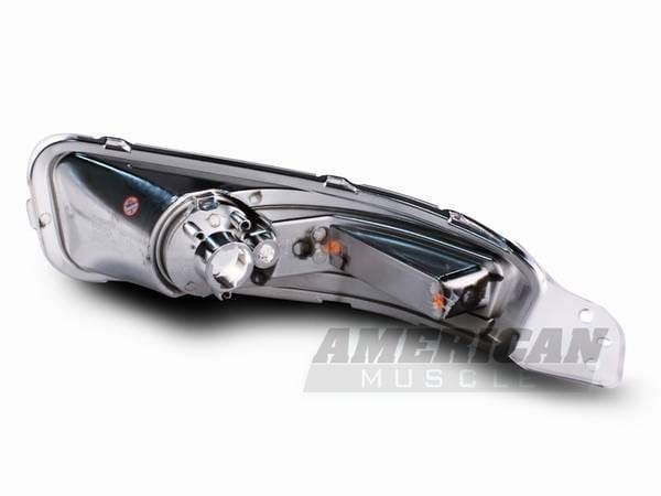 Ford Mustang Chrome Turn Signal Lights with Amber Corners - 49054 thumbnail 2