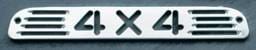 All Sales Third Brake Light Cover - 4X4 Design - Brushed - 54014