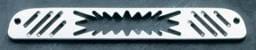 All Sales Third Brake Light Cover - Blast Design - Brushed - 54009
