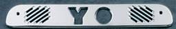 All Sales Third Brake Light Cover - YO Design - Brushed - 74005