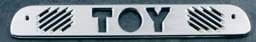 All Sales Third Brake Light Cover - Toy Design - Brushed - 74007