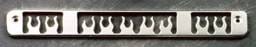 All Sales Third Brake Light Cover - Flame Design - Brushed - 94015