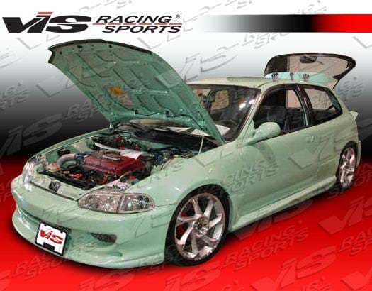 Honda Civic HB VIS Racing Wizdom Full Body Kit - 92HDCVCHBWZ-099 thumbnail 2