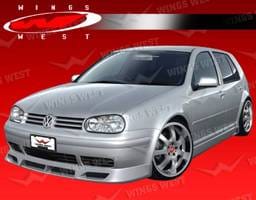 Volkswagen Golf VIS Racing JPC Type B Side Skirts - Polyurethane - 99VWGOF2DJPCB-004P
