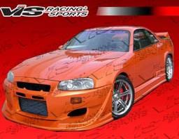 Nissan Skyline VIS Racing Invader Side Skirts - 99NSR34GTRINV-004