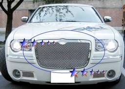 Chrysler 300 APS Wire Mesh Grille - Upper - Stainless Steel - R75300S