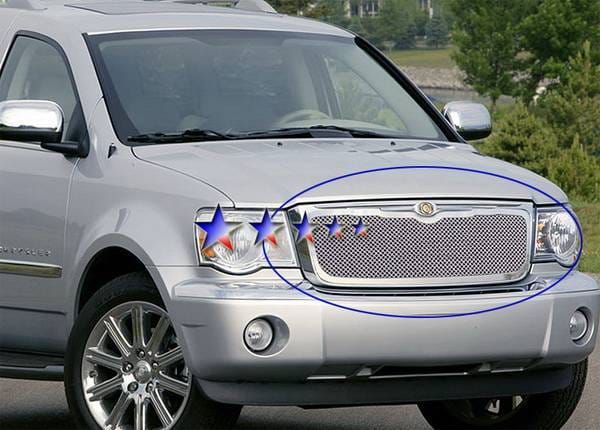 Chrysler Aspen APS Wire Mesh Grille - Upper - Stainless Steel - R76527T