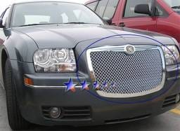Chrysler 300 APS Wire Mesh Grille - with Logo Opening - Upper - Stainless Steel - R75300U