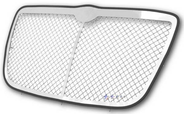 Chrysler 300 APS Wire Mesh Grille - with Vertical Center Bar - Upper - Stainless Steel - R75300W