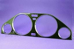 Carbon Fiber Bezel with Chrome Rings