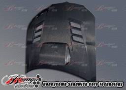 Subaru Impreza BMagic R1 Series Carbon Fiber Hood - SI04BMR1SCFH