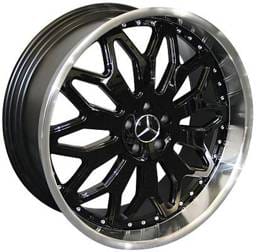 22 Inch Metallic Black 4 Wheel Set