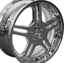 20 Inch X3 Chrome - 4 Wheel Set