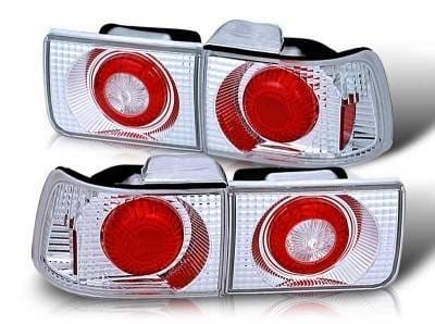 Honda Accord 4DR WinJet Altezza Taillight - Chrome & Clear - WJ20-0028-01