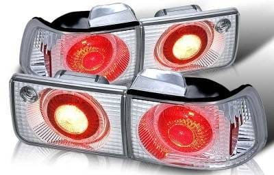 Honda Accord 4DR WinJet Altezza Taillight with Halo - Chrome & Clear - WJ20-0029-01