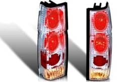Nissan Pickup WinJet Altezza Taillight with Halo - Chrome & Clear - WJ20-0042-01