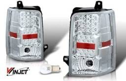 Jeep Grand Cherokee WinJet LED Taillight - Chrome & Clear - WJ20-0147-01