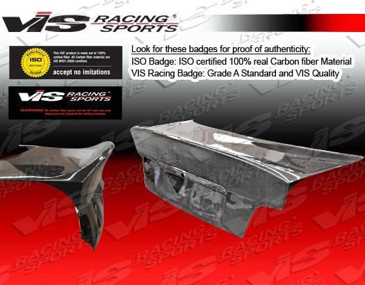 BMW 3 Series 4DR VIS Racing CSL Euro Carbon Fiber Trunk - 92BME364DCSL-020C