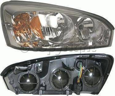 Clear Lense Headlights Amber Passanger Side
