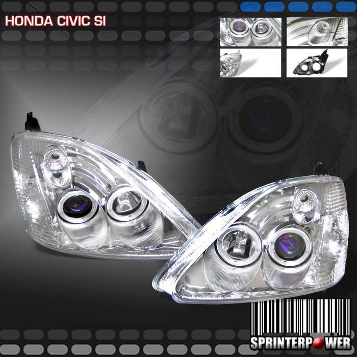 Diamond Chrome Halo Pro Headlights SI