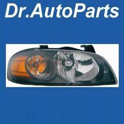 Black Housing Clear Lense Headlight - Amber - Passenger Side