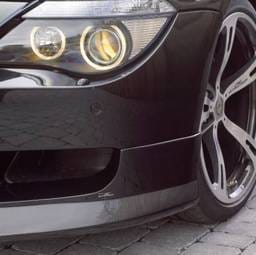 Front Lip Spoilers (Black Carbon Fiber)