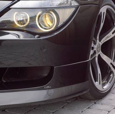 Front Lip Spoilers (Black Carbon Fiber)