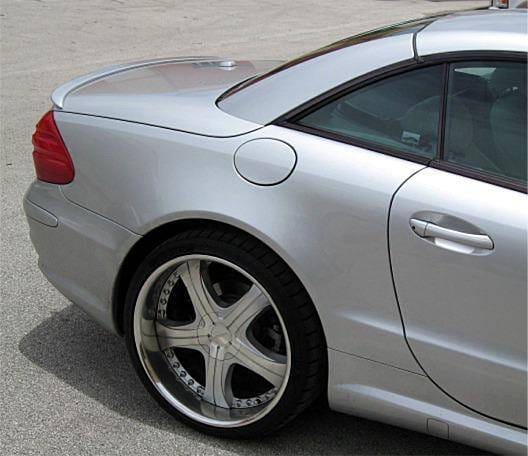 Rear Lip Spoiler Painted 744 Silver thumbnail 3