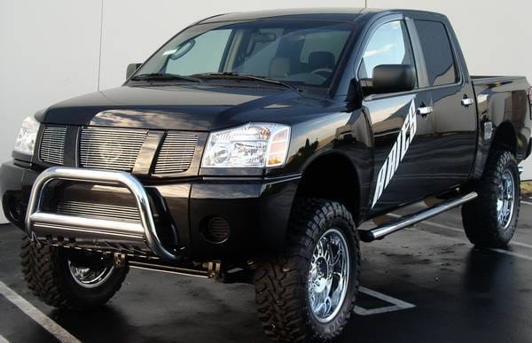 Nissan Armada Aries Bull Bar with Stainless Skid - 3 Inch