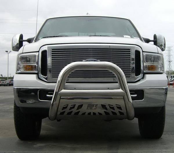 Ford Excursion Aries Big Horn Bar with Stainless Skid - 4 Inch