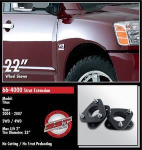 ReadyLift Strut Extension Suspension Leveling Kit - 2 Inch Lift 33 Inch Max Tire thumbnail 2