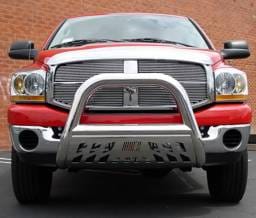 Dodge Ram Aries Big Horn Bar with Stainless Skid - 4 Inch