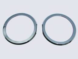 Ford Mustang Street Scene Fog Light Bezels - Chrome - 950-73100